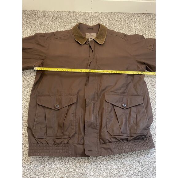 LL Bean British Millerain Waxed Cotton Bomber Style Jacket Men’s Size XLT - Picture 12 of 13